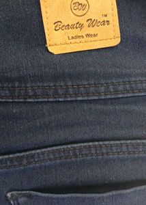 Mid Waist Skinny Fit Dark Blue Jeans
