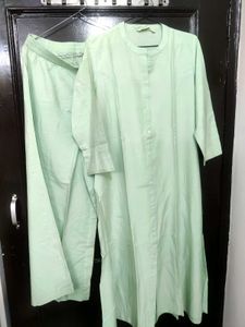 Mint Green Kurta Plazo Set,