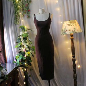Brown westside Bodycon Dress