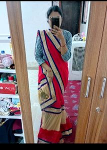 Festive Embellished Royal Blue Indian Outfit