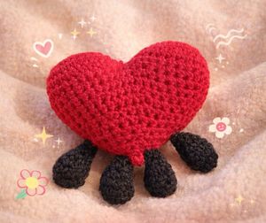 Crochet Heart Plushie