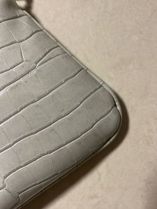 Zara Baby Blue Shoulder Bag With Chain Handle