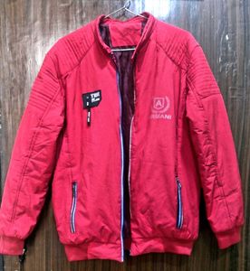 Red Bomber jacket