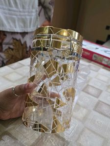 Gold Mosaic  Jar