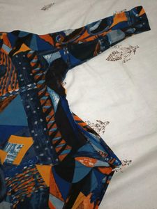 Colorful Abstract Print Shirt
