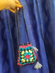 Handmade Crochet Granny Square Bag