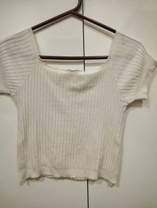 Cute white crop top