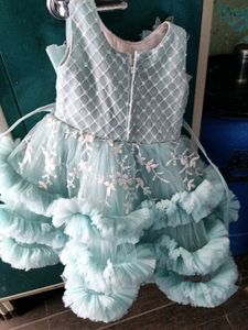 Elegant Blue Party Dress