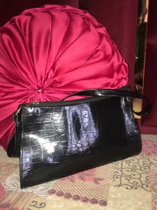 Vintage Croc Embossed Baguette