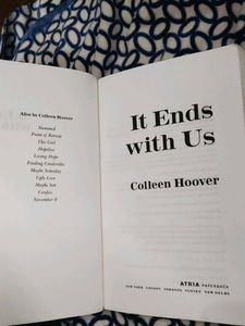 It Ends With Us - Novel
