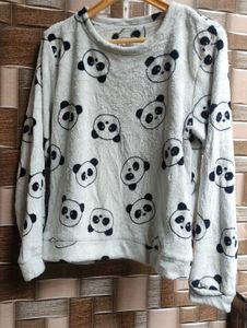 Panda Print Cozy  sweater top