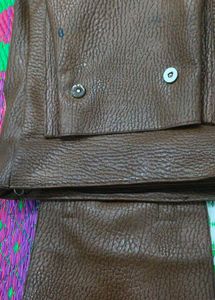 Brown Leather Coat