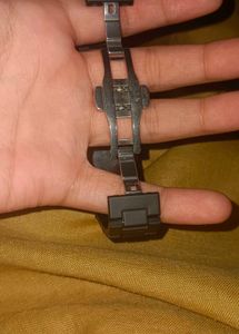 Stylish Matte Black Watch with Arabic dial