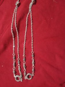 Silver Tone Charm Anklet