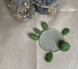 Crochet Turtle Cup Holder