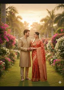Elegant Red Banarasi Saree