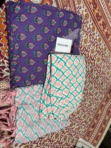 Women Printed Anarkali Kurta and Pant &amp; Duppata
