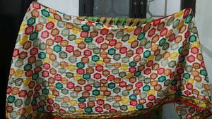 Colorful Geometric Print Dupatta