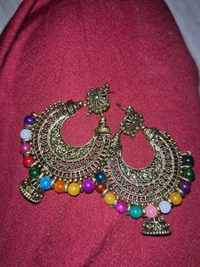 Colorful Jhumka Earrings