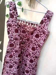 🆕 Fastival Corset Long Sleeveless Kurti 🎀✨