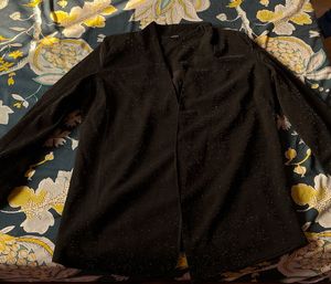 Shopper Stop, black Glitter Woman Blazer - S