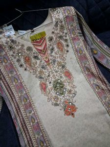 Elegant Floral Print Kurta Set xl