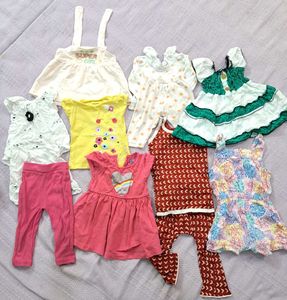 10 Pairs Baby Girl Clothes Bundle