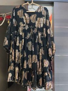 Stylish Black & Gold party Dress