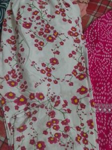 Pink Bandhani Kurti with Silver Embellishments