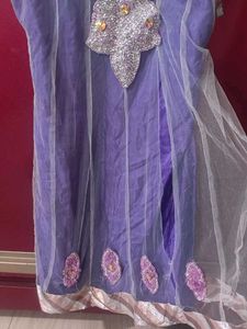 Netted Frock Shape Kurta 💜