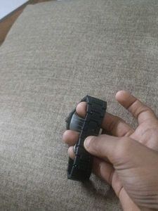 a watch full black and very light weight