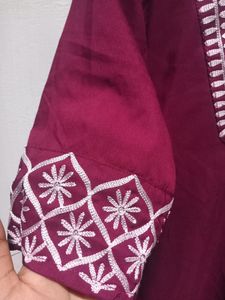 Purple Straight Kurta
