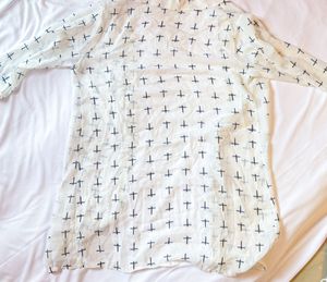 Black and white shrug