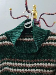 Stylish Green Turtleneck Sweater