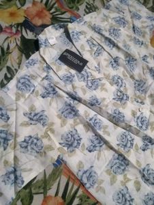 Floral Print Button-Down Shirt