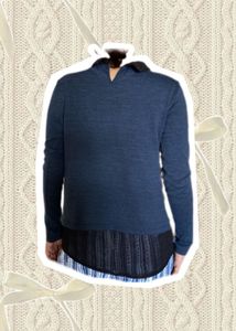 Blue Long Sleeve Top