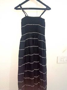 Striped Dress with Shrug