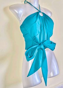🆕 🎁Buy 2 Get 1 Free 🎁 Piece Teal Halter Top