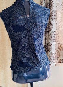 High Neck Sleevless Top