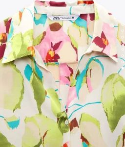 Zara Floral Print Button-Down Shirt