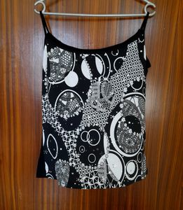 Black And White Top Sleeveless