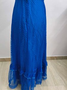 Vintage Blue Mesh Dress