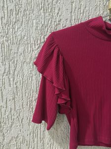 Stylish Ruffle Sleeve Top