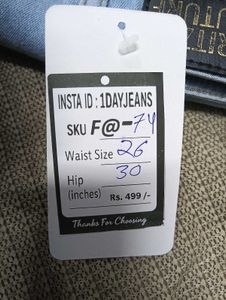 F@74 Size-26 Straight Jeans