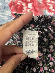 Floral Tie-Front Cami Top