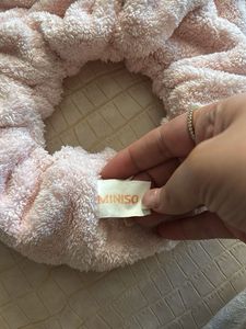 Pink Cat Ear Scrunchie