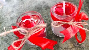 Rose Fragrance Scented Jar Candles Stylish