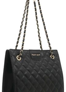 Fastrack Quilted Black Handbag