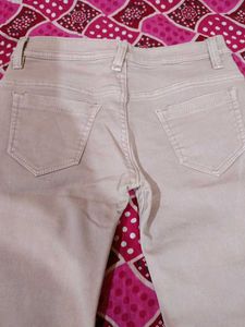 Denim Peach Strechable Jeans