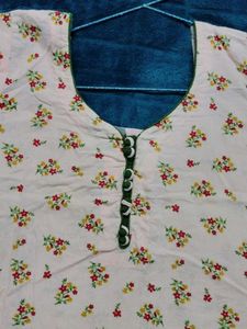 Floral Print Kurta Patyala Set